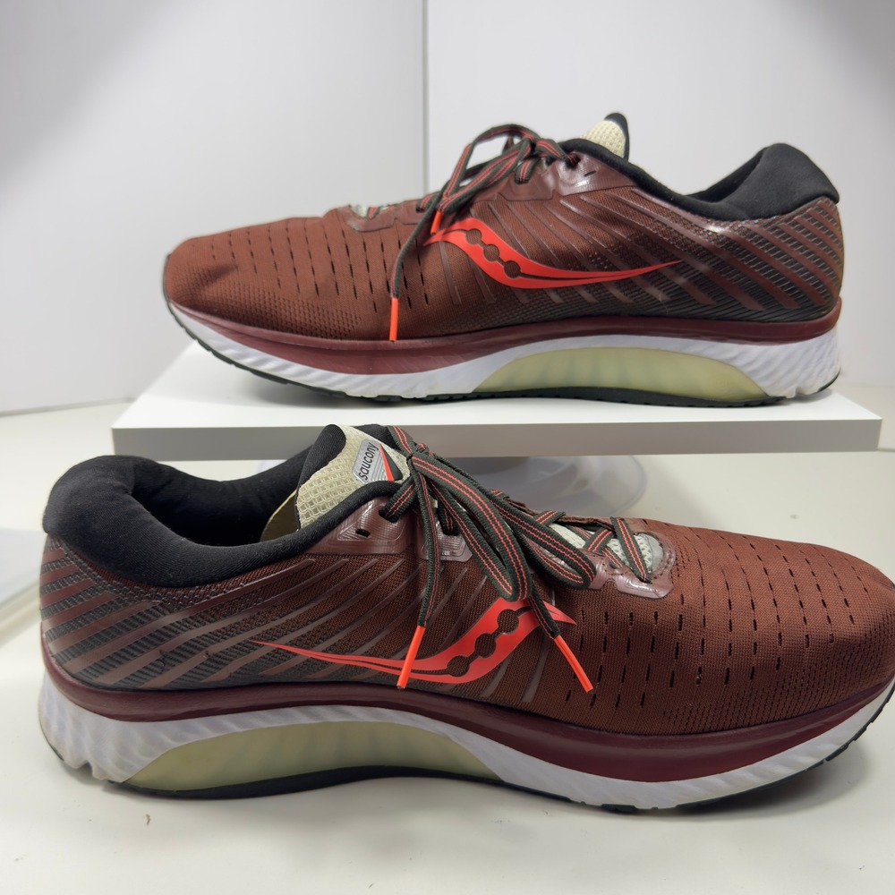 Saucony Guide 13 Men's Size 14 Red Burgundy Cushion Running Shoes S20548-50 - Picture 12 of 16